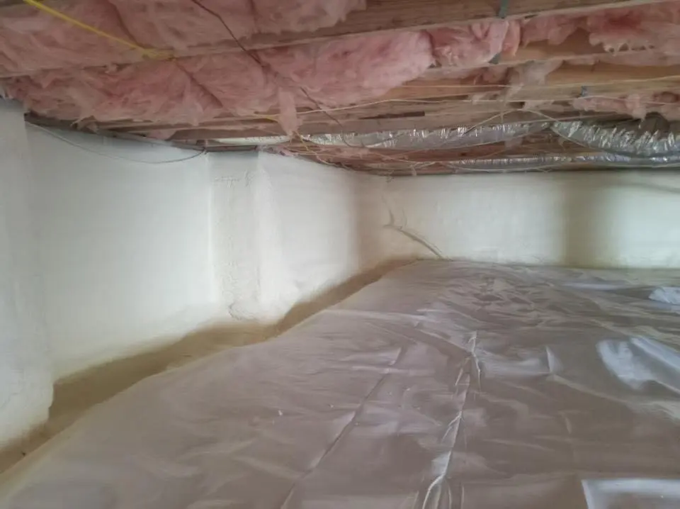 Crawl space encapsulation with closed-cell spray foam for Roof Maintenance in Jessup